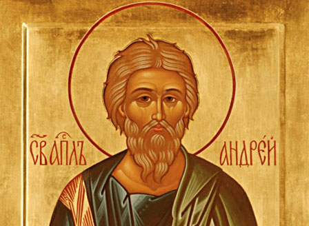  На 30 ноември се почита Св. Андрей – пръв от Апостолите повикан от Христос